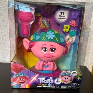 Trolls World Tour Poppy Styling Head - New in Box